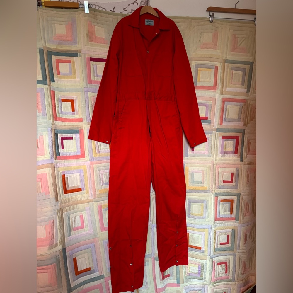 Vintage Red Jumpsuit